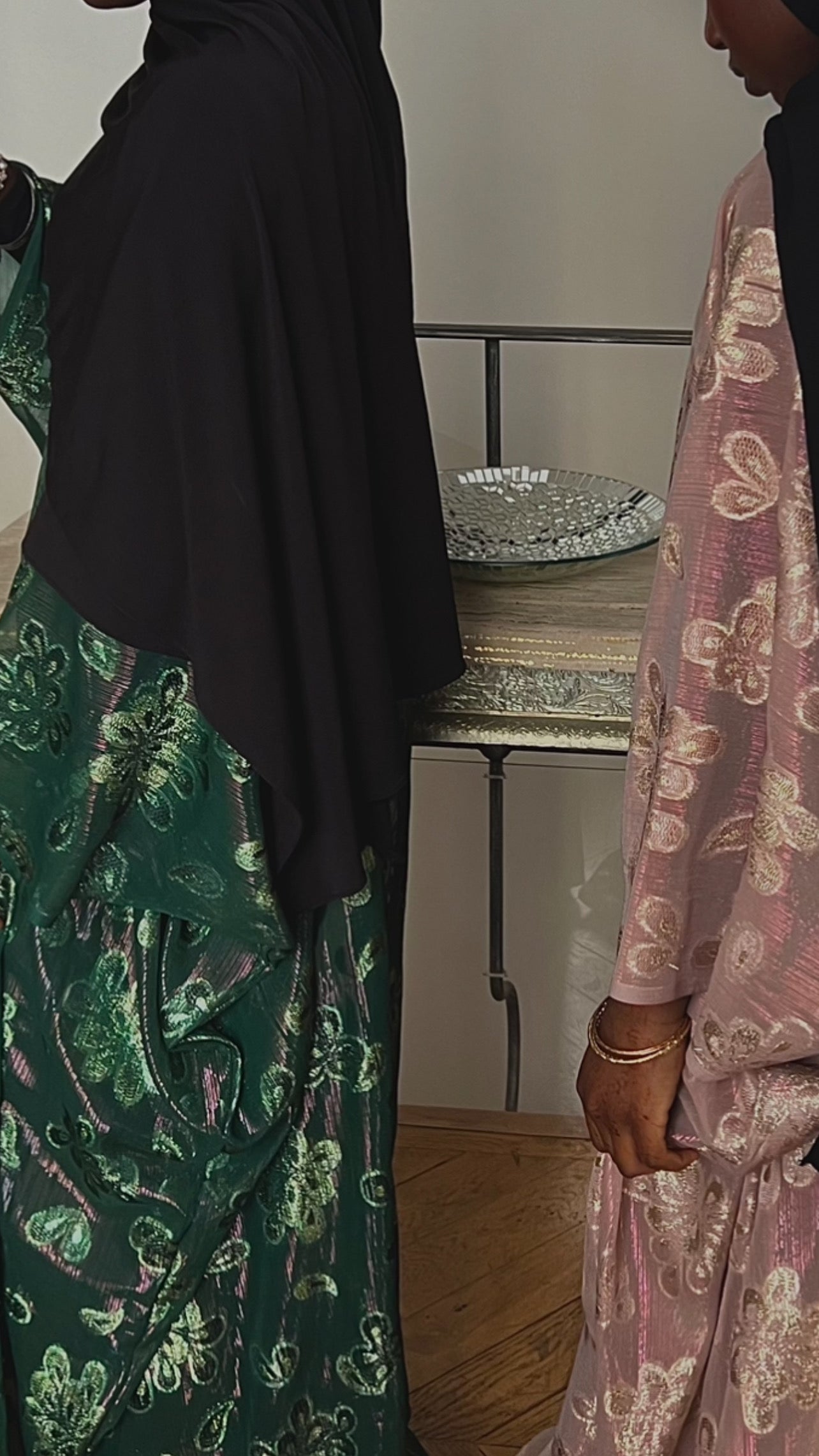 MODÈLE AÏCHA HOLOGRAPHIQUE ROSE POUDRÉ